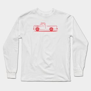 1960 Ford F 150 Red Long Sleeve T-Shirt